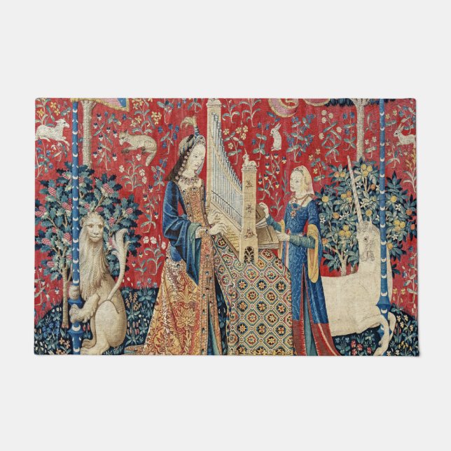 De Dame en de Unicorn, Hoorzitting Deurmat (Voorkant)