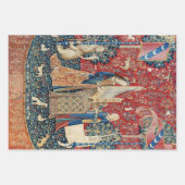 De Dame en de Unicorn, Hoorzitting Inpakpapier Vel (Voorkant 2)