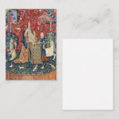 De Dame en de Unicorn, Hoorzitting Notitiekaartje (Voorkant / Achterkant)