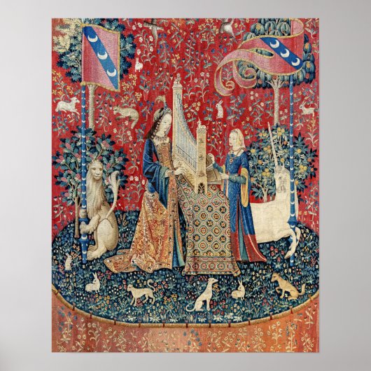 De Dame en de Unicorn, Hoorzitting Poster (Voorkant)