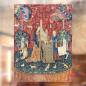 De Dame en de Unicorn, Hoorzitting Raamsticker (Vel 2)