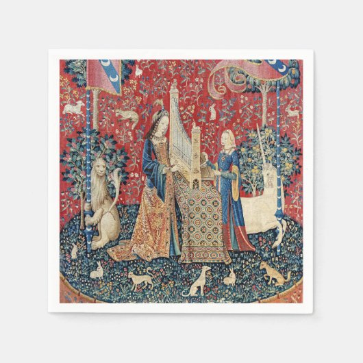 De Dame en de Unicorn, Hoorzitting Servet (Voorkant)