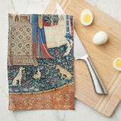 De Dame en de Unicorn, Hoorzitting Theedoek (Quarter Fold)