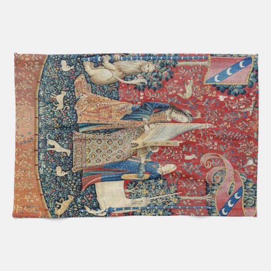 De Dame en de Unicorn, Hoorzitting Theedoek (Horizontaal)