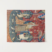 De Dame en de Unicorn, Hoorzitting Wandkleed (Voorkant (horizontaal))