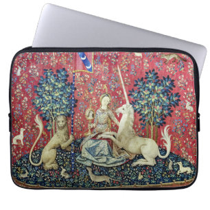 De Dame en de Unicorn. Laptop Sleeve