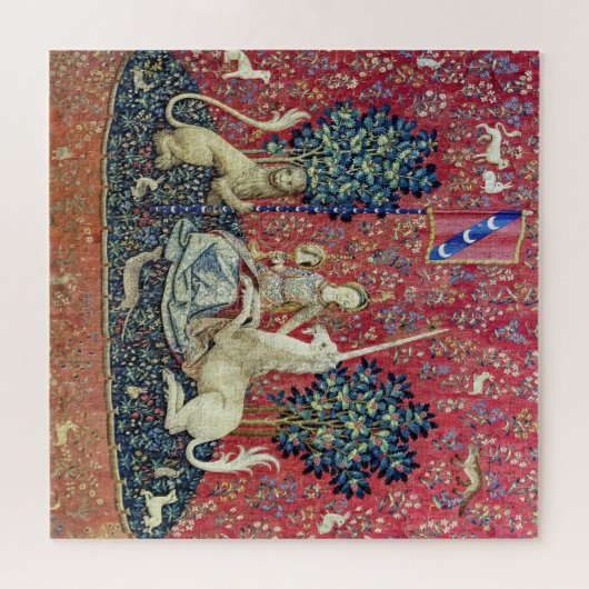 De Dame en de Unicorn. Legpuzzel (Horizontaal)