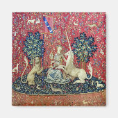 De Dame en de Unicorn. Magneet (Voorkant)
