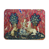 De Dame en de Unicorn. Magneet (Horizontaal)