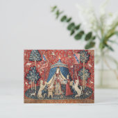 De Dame en de Unicorn, naar mijn enige wens Briefkaart (Staand voorkant)