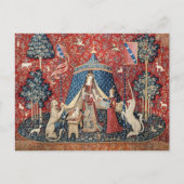 De Dame en de Unicorn, naar mijn enige wens Briefkaart (Voorkant)