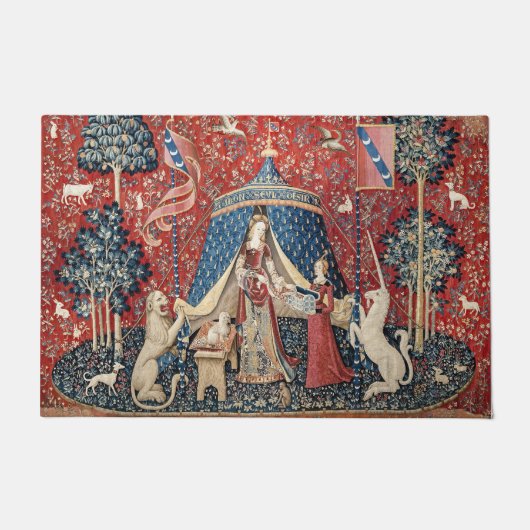 De Dame en de Unicorn, naar mijn enige wens Deurmat (Voorkant)