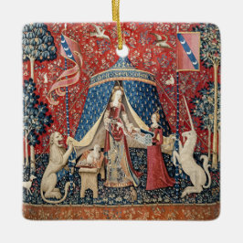 De Dame en de Unicorn, naar mijn enige wens Keramisch Ornament