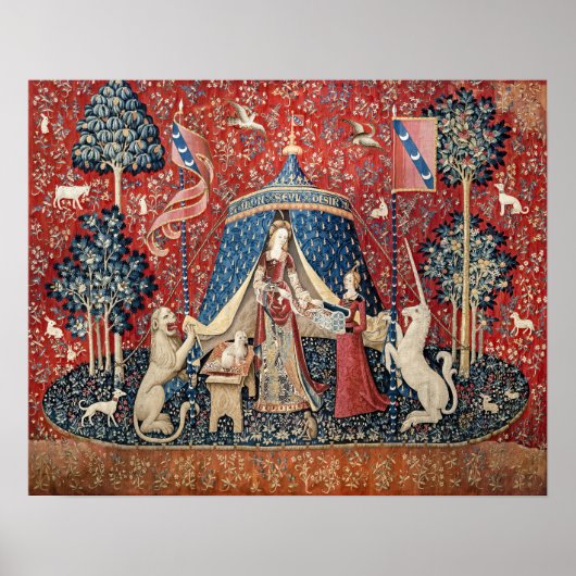 De Dame en de Unicorn, naar mijn enige wens Poster (Voorkant)