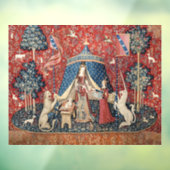 De Dame en de Unicorn, naar mijn enige wens Raamsticker (Vel 3)