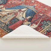 De Dame en de Unicorn, naar mijn enige wens Sherpa Deken (3/4)