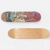 De Dame en de Unicorn. Persoonlijk Skateboard (Horizontaal)