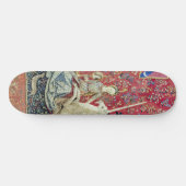 De Dame en de Unicorn. Persoonlijk Skateboard (Horizontaal)