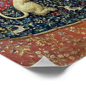 De Dame en de Unicorn. Poster (Hoek)