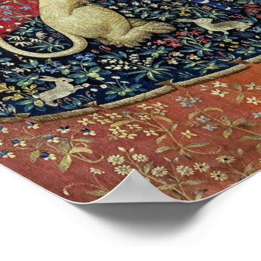 De Dame en de Unicorn. Poster (Hoek)