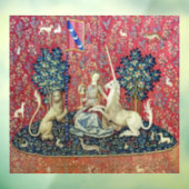 De Dame en de Unicorn. Raamsticker (Vel 3)