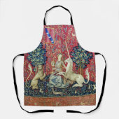 De Dame en de Unicorn. Schort (Voorkant)