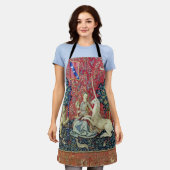 De Dame en de Unicorn. Schort (Gedragen)