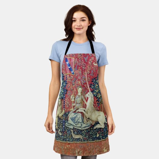 De Dame en de Unicorn. Schort (Gedragen)