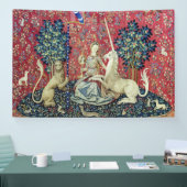 De Dame en de Unicorn. Spandoek (Beurs)