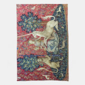 De Dame en de Unicorn. Theedoek (Verticaal)