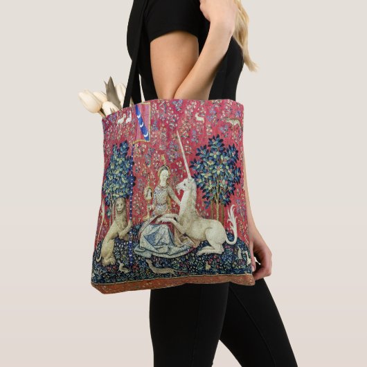 De Dame en de Unicorn. Tote Bag (Dichtbij)