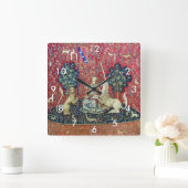 De Dame en de Unicorn. Vierkante Klok (Huis)