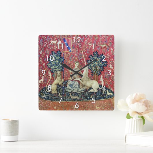 De Dame en de Unicorn. Vierkante Klok (Huis)