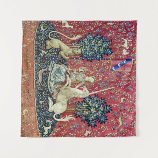 De Dame en de Unicorn. Wandkleed (Voorkant (horizontaal))