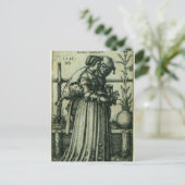 De Dame en Dood Briefkaart (Staand voorkant)