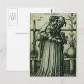 De Dame en Dood Briefkaart (Voorkant / Achterkant)