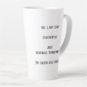 De  dame Golfess Latte Mok (Rechterhoek)