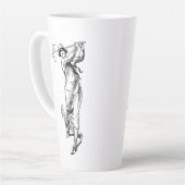 De  dame Golfess Latte Mok (Linkerhoek)