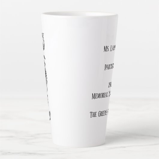 De  dame Golfess Latte Mok (Voorkant)