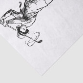 De  dame Golfess Tissuepapier (Detail)