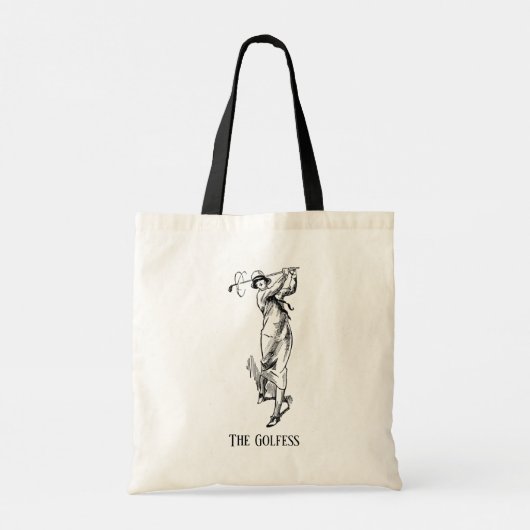 De  dame Golfess Tote Bag (Achterkant)