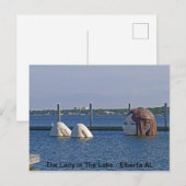 De dame in het meer - Elberta AL Briefkaart (Voorkant / Achterkant)