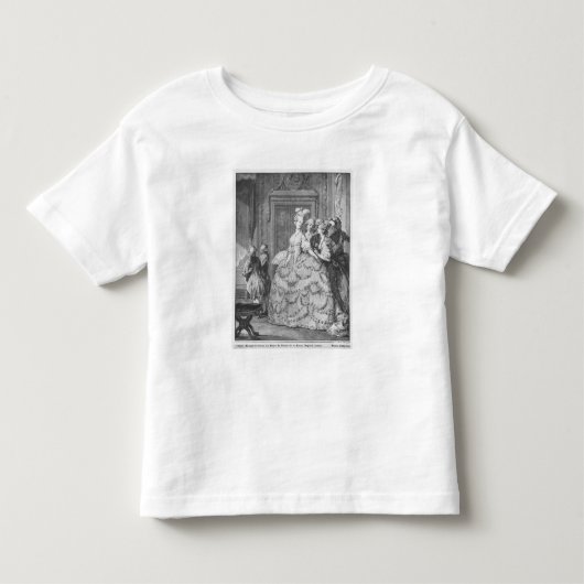 De dame in het Palais de la Reine Kinder Shirts (Voorkant)