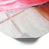 De dame in het rood poster (Hoek)