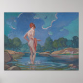 De dame in het waden - Kulhanek (1975) Poster (Voorkant)