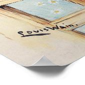 De dame kat, Louis Wain Poster (Hoek)