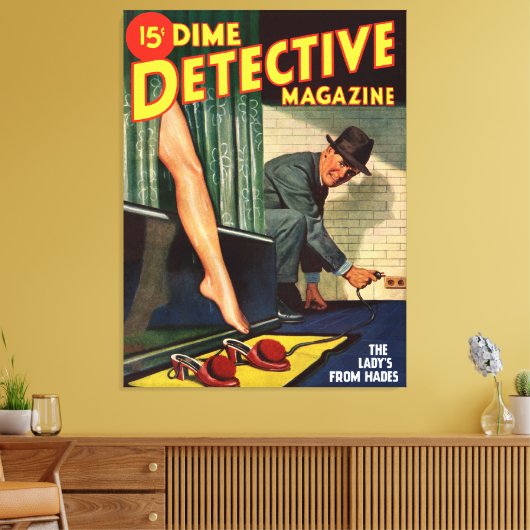 De dame komt uit Hades Canvas Afdruk (Insitu (Woonkamer))