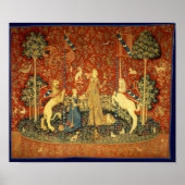 De dame met de eenhoorn poster (Voorkant)