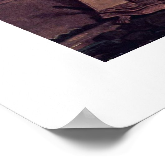 De dame met de harp van Thomas Sully Poster (Hoek)