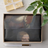 De dame met de weel van Leonardo da Vinci rena Tissuepapier (Geschenk)